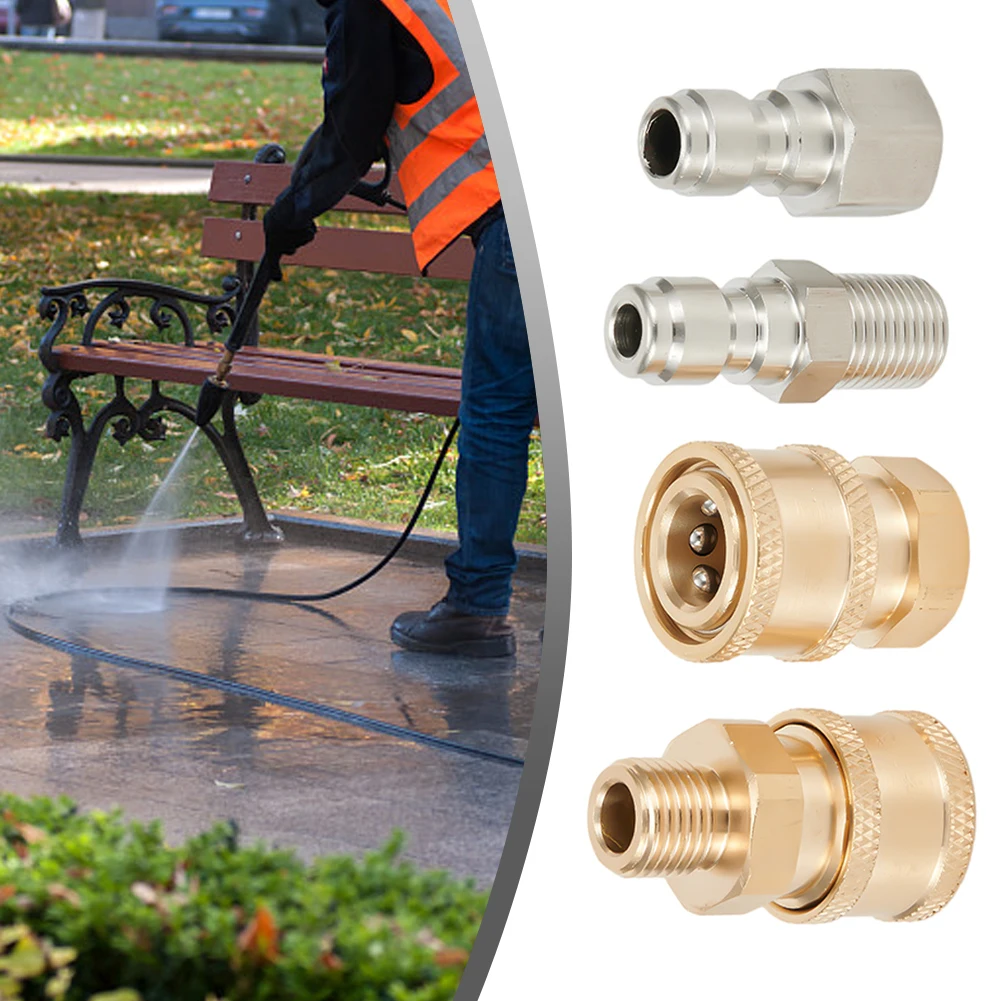 1pcs 1/4 Quick Connector High Pressure Cleaning Machine Connector Pressure Washer Coupling For Garden Joints Replacement Parts
1pcs 1/4 Quick Connector High Pressure Cleaning Machine Connector Pressure Washer Coupling For Garden Joints Replacement Parts
