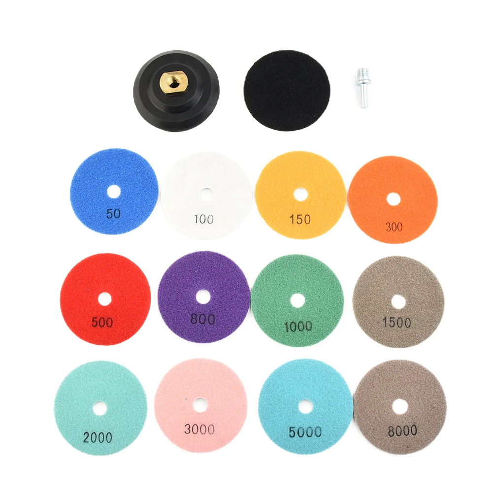 1set 4inch Diamond Polishing Discs 50-8000grit Grinding Discs Wet/Dry Granite Concrete Marble Glass Stone Sanding Tools
1set 4inch Diamond Polishing Discs 50-8000grit Grinding Discs Wet/Dry Granite Concrete Marble Glass Stone Sanding Tools