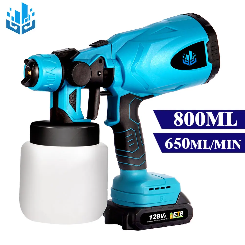 800ML Electric Paint Sprayer Cordless Electric Spray Gun Household Disinfection Sterilization Portable Paint Sprayer For Makita
800ML Electric Paint Sprayer Cordless Electric Spray Gun Household Disinfection Sterilization Portable Paint Sprayer For Makita