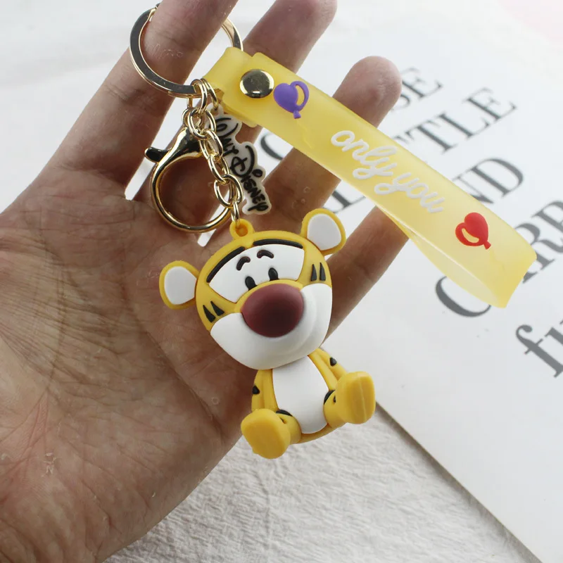 Cartoon Cute Tigger Doll Keychain Pendant Men and Women Silicone Bag Car Key Chain Accessories Small Gift Jewelry
Cartoon Cute Tigger Doll Keychain Pendant Men and Women Silicone Bag Car Key Chain Accessories Small Gift Jewelry