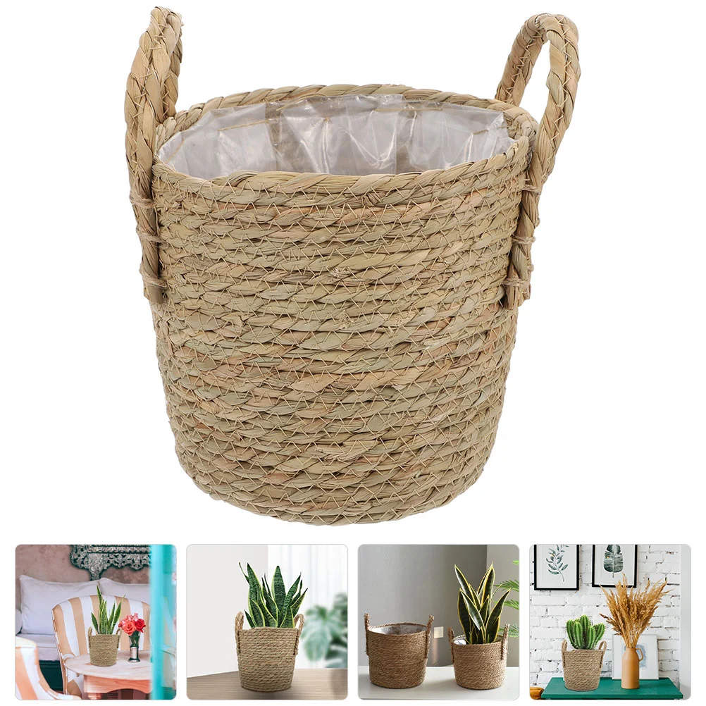 Basket Woven Flower Pot Planterbaskets Indoor Seagrass Wicker Hamper Straw Orchid Storage Pots Artificial Egg Fruit Candesktop
Basket Woven Flower Pot Planterbaskets Indoor Seagrass Wicker Hamper Straw Orchid Storage Pots Artificial Egg Fruit Candesktop