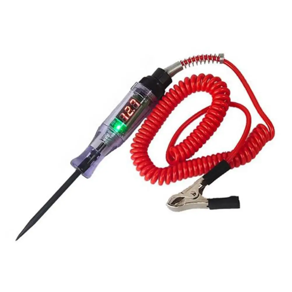 6V-24V Car Truck Voltage Circuit Tester Digital Display Long Probe Pen Light Bulb Automobile Diagnostic Tools Auto Repair
6V-24V Car Truck Voltage Circuit Tester Digital Display Long Probe Pen Light Bulb Automobile Diagnostic Tools Auto Repair