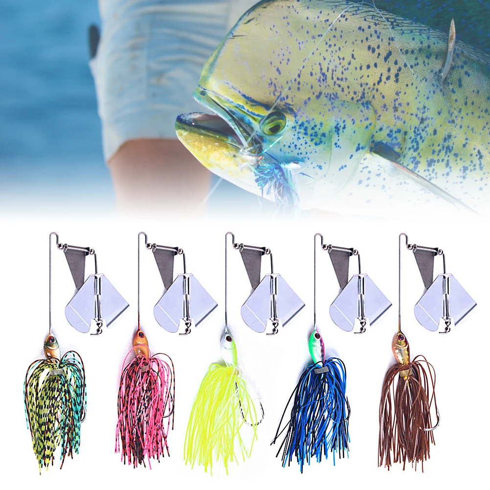 1/5Pcs Spinner Bait Jig Fishing Lures Artificial Hard Bait Metal Jig Fishing Jigs Head Buzzbaits Spinnerbait Fishing Accessories
1/5Pcs Spinner Bait Jig Fishing Lures Artificial Hard Bait Metal Jig Fishing Jigs Head Buzzbaits Spinnerbait Fishing Accessories