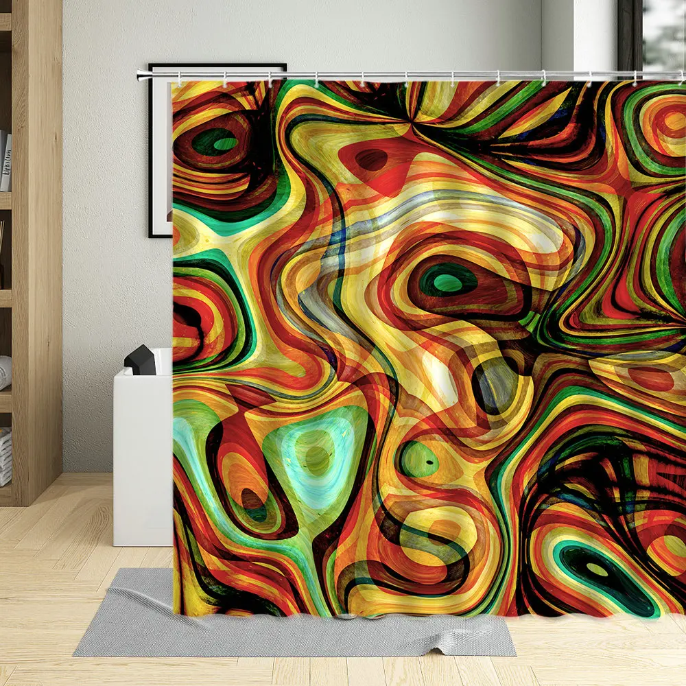 Water Colors Bathroom Curtains Colorful Ripple Abstract Pattern Art Home Decor Polyester Fabric Shower Curtain with Hooks
Water Colors Bathroom Curtains Colorful Ripple Abstract Pattern Art Home Decor Polyester Fabric Shower Curtain with Hooks