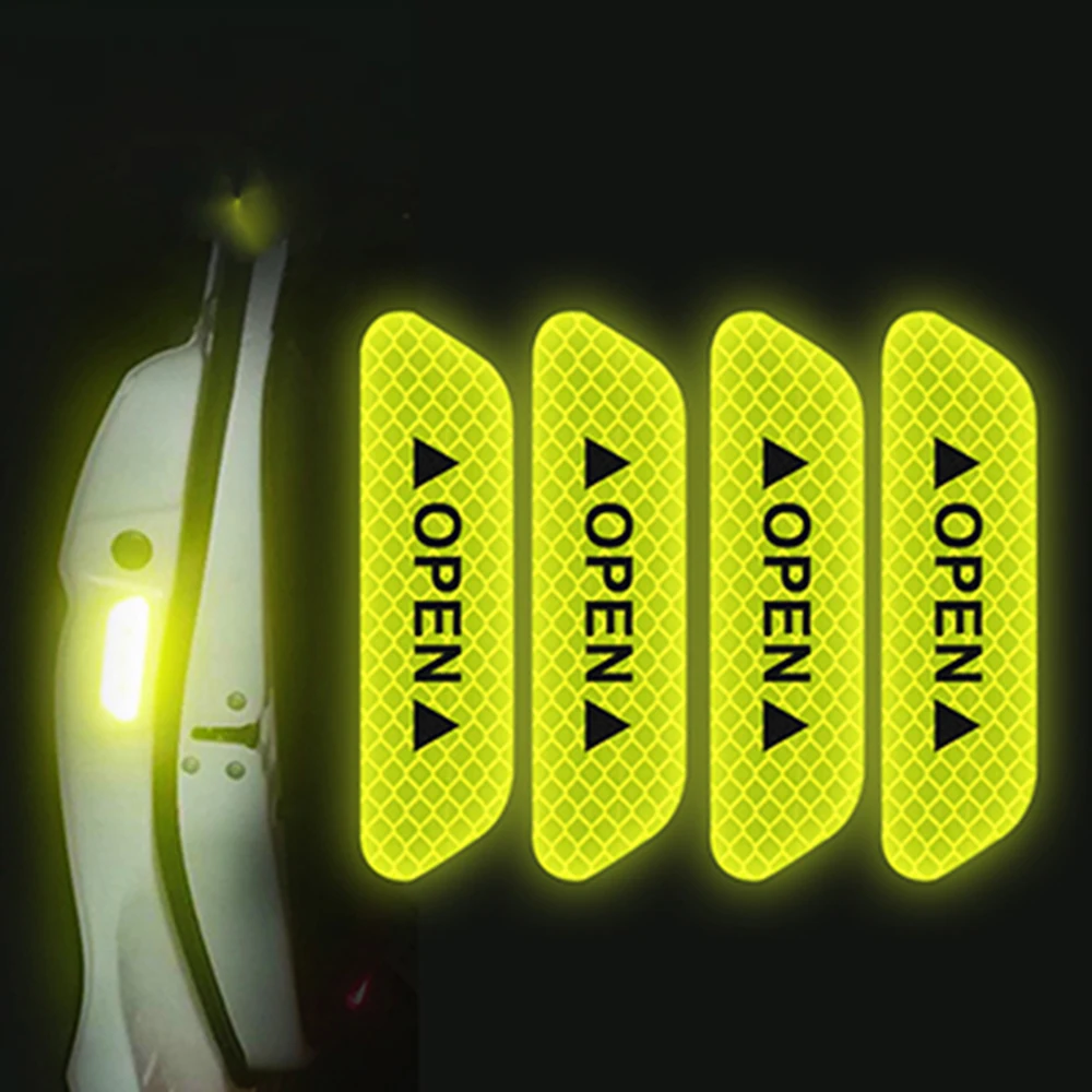 Автомобильные наклейки на двери, 4 шт. в комплекте с высокой светоотражающей лентой для безопасности при вождении автомобиля и фотографий
Автомобильные наклейки на двери, 4 шт. в комплекте с высокой светоотражающей лентой для безопасности при вождении автомобиля и фотографий