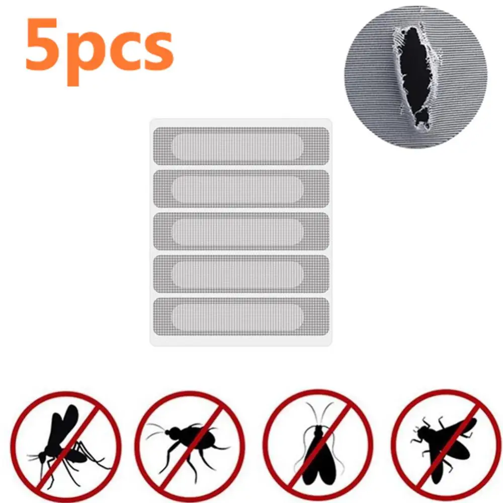 5pcs Screen Net Tape Anti-insect Fly Bug Door Window Mosquito Patch Adhesive Window Repair Accessories Covering Up Holes Mesh
5pcs Screen Net Tape Anti-insect Fly Bug Door Window Mosquito Patch Adhesive Window Repair Accessories Covering Up Holes Mesh
