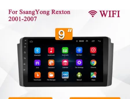 9" Octa Core 1280*720 QLED Screen Android 10 Car Video Player monitor Navigation For Ssangyong Rexton 2001-2005
9" Octa Core 1280*720 QLED Screen Android 10 Car Video Player monitor Navigation For Ssangyong Rexton 2001-2005
