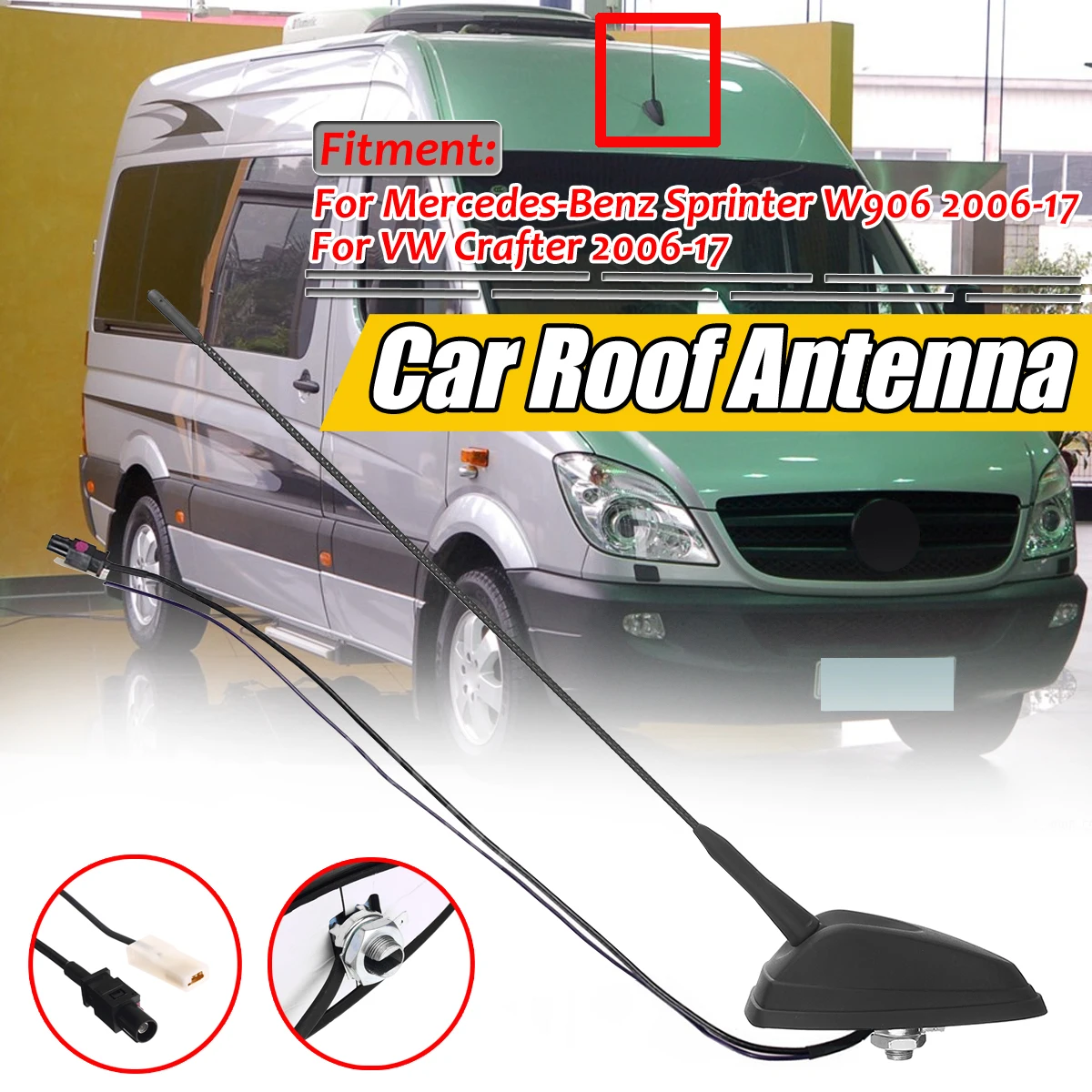 For Mercedes-Benz Sprinter W906 VW Crafter 2006-2017 Car Roof Antenna A9068200475
For Mercedes-Benz Sprinter W906 VW Crafter 2006-2017 Car Roof Antenna A9068200475