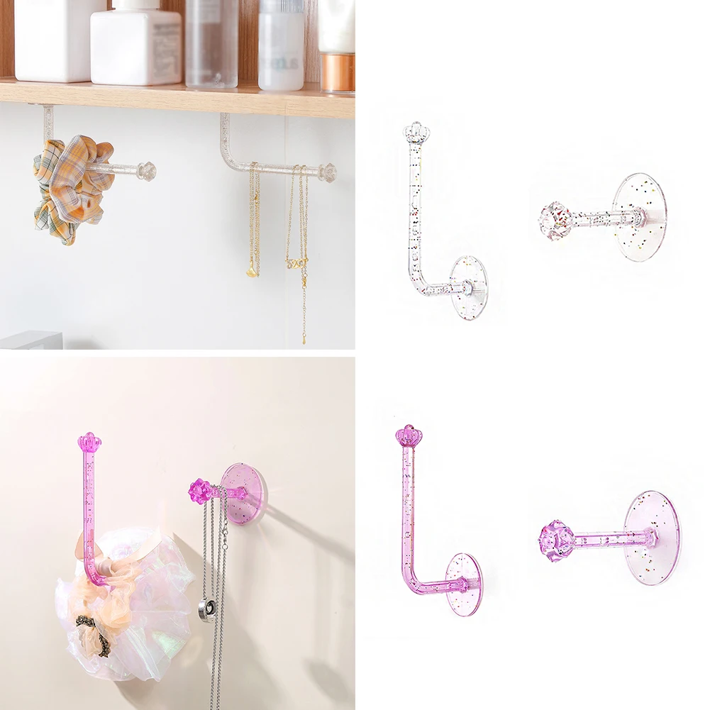 New Self-adhesive Transparent Crown Shaped Small Object Hanger Hairpin Storage Rack Crystal Hook Storage Hook 1 Pcs or 2 Pcs
New Self-adhesive Transparent Crown Shaped Small Object Hanger Hairpin Storage Rack Crystal Hook Storage Hook 1 Pcs or 2 Pcs