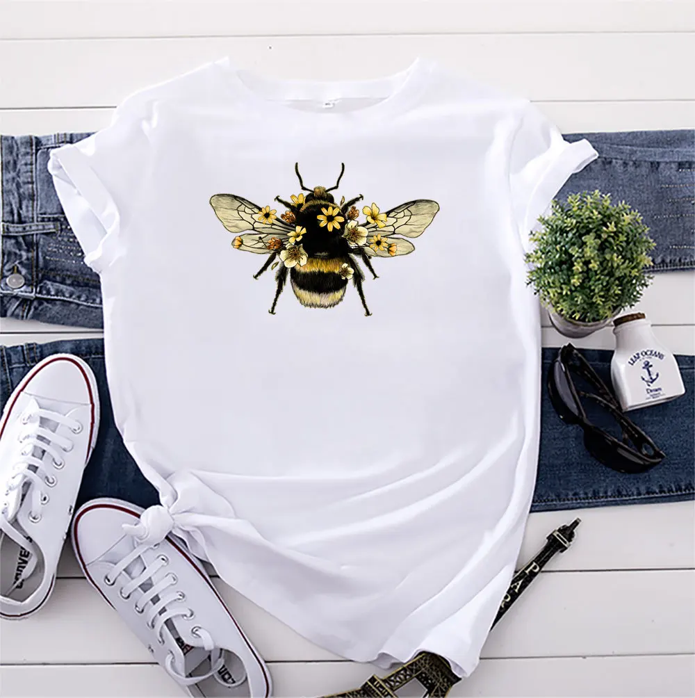 Летняя Хлопковая женская футболка 5XL с принтом в виде пчелы, футболка с коротким рукавом и графическим принтом, повседневные женские топы с ...
Летняя Хлопковая женская футболка 5XL с принтом в виде пчелы, футболка с коротким рукавом и графическим принтом, повседневные женские топы с ...