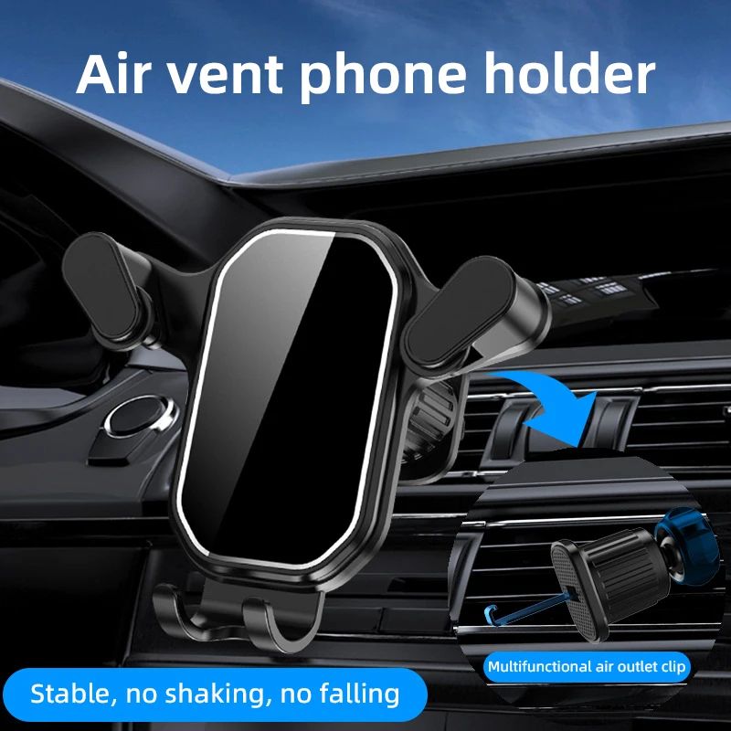 

Car Phone Holder Mount Smartphone Air Vent Holder Easy Clamp For iPhone 11 12 13 14 15 Pro Max Samsung Galaxy S23 Ultra S22 S21