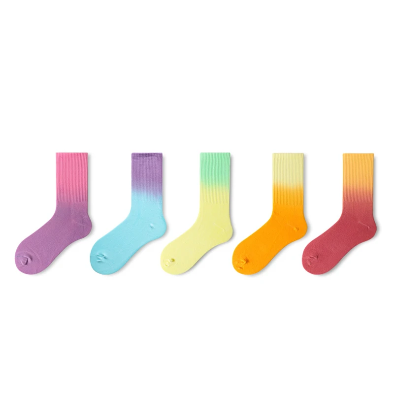 Hot Sale Unisex Socks Gradient Hanging Dye Trendy Personalized Women's Socks Outdoor Sports Running Sweat-Absorbing Men's Socks
Hot Sale Unisex Socks Gradient Hanging Dye Trendy Personalized Women's Socks Outdoor Sports Running Sweat-Absorbing Men's Socks