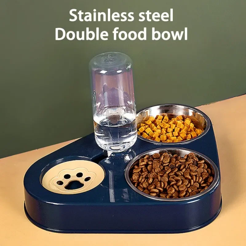 500ML 3 in 1 Pet Dog Cat Bowl Automatic Feeder Cat Food Bowl With Water Fountain Double Bowl Drinking Raised Stand Dish Bowls
500ML 3 in 1 Pet Dog Cat Bowl Automatic Feeder Cat Food Bowl With Water Fountain Double Bowl Drinking Raised Stand Dish Bowls