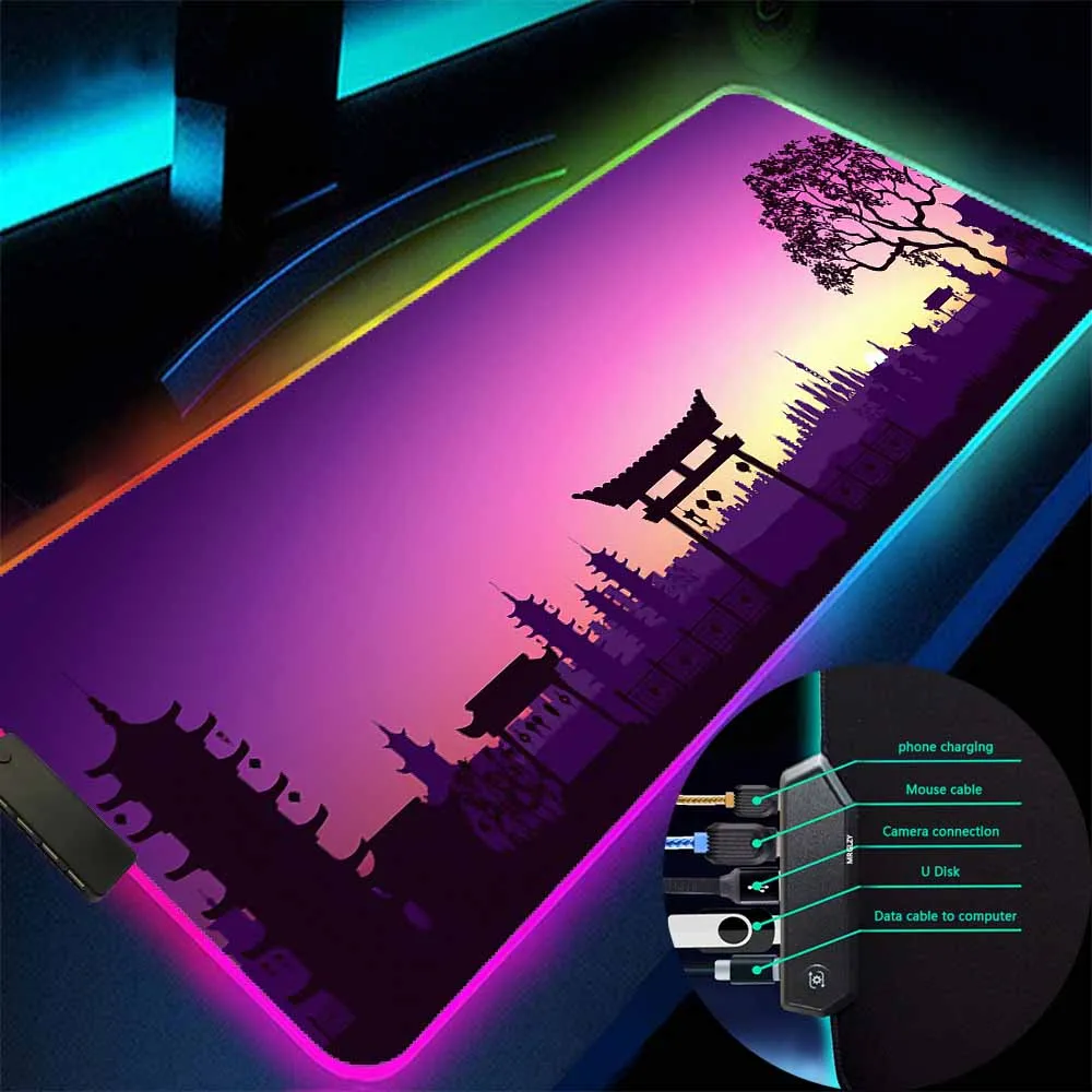Mirage Rgb Gaming Mouse Pad LED Light High Quality Office Carpet Desk Mat Rubber Pad USB Hub 4 Port Mouse Notebook Computer Pad
Mirage Rgb Gaming Mouse Pad LED Light High Quality Office Carpet Desk Mat Rubber Pad USB Hub 4 Port Mouse Notebook Computer Pad