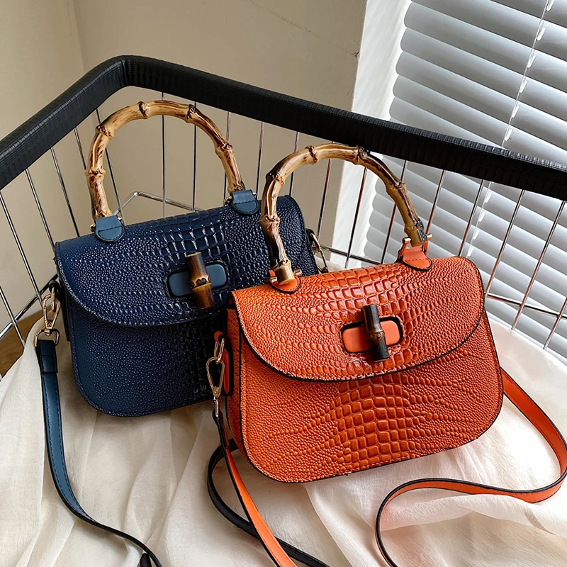 Top Brand Shoulder Bags For Women Bamboo Handle Handbag Tote Luxury Crocodile Leather Bags Luxury Designer Crossbody Bag Small
Top Brand Shoulder Bags For Women Bamboo Handle Handbag Tote Luxury Crocodile Leather Bags Luxury Designer Crossbody Bag Small