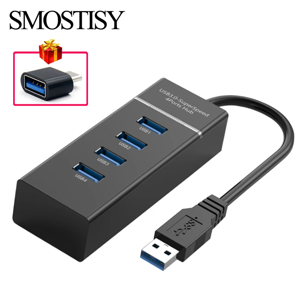 USB 3.0 Hub USB Splitter 4 Port Multiple Expander USB Splitter Adapter for Macbook Hub Winodws Computer Laptop Docking Station
USB 3.0 Hub USB Splitter 4 Port Multiple Expander USB Splitter Adapter for Macbook Hub Winodws Computer Laptop Docking Station
