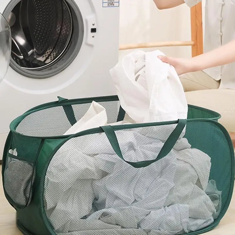Pop Up Laundry Basket Portable Folding Laundry Hamper Large Capacity Collapsible Clothes Basket With Durable Handles For Travel
Pop Up Laundry Basket Portable Folding Laundry Hamper Large Capacity Collapsible Clothes Basket With Durable Handles For Travel