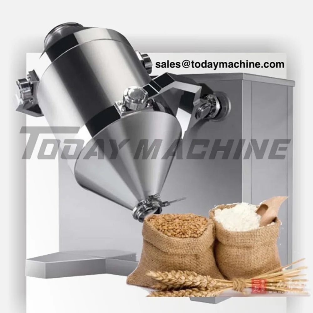 

high speed industrial detergent washing chemical powder granules 3D motion mixer mixing machine
