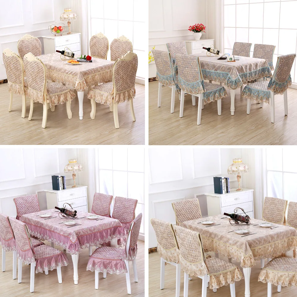Luxury Linen dining tablecloth Chair cover set High quality lace wedding Non-slip table cloth Rectangular Round table cover
Luxury Linen dining tablecloth Chair cover set High quality lace wedding Non-slip table cloth Rectangular Round table cover