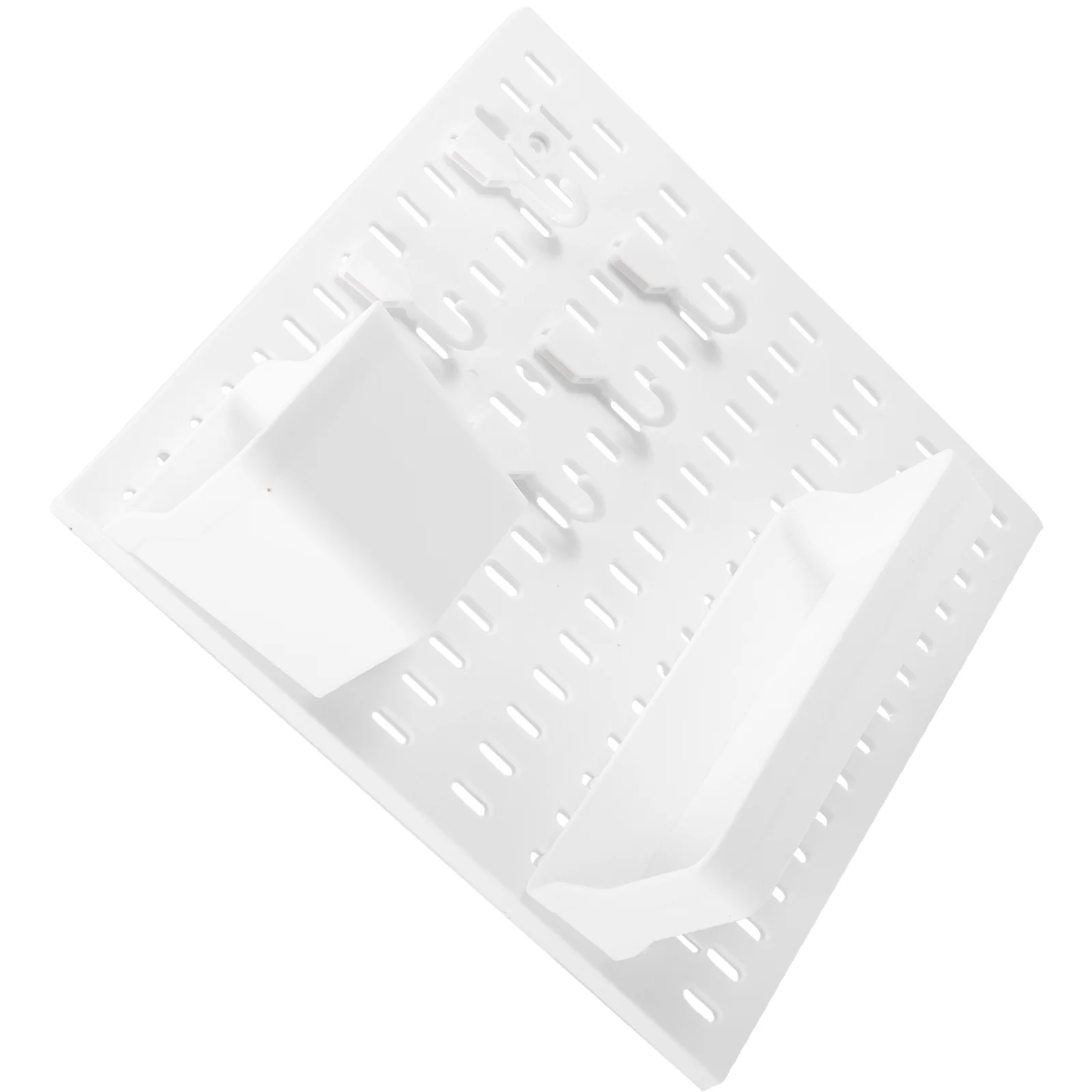 Wall-mounted Peg Board Rack Office Shelf Storage Pegboard Accessories Organizer Plastic Home Holder
Wall-mounted Peg Board Rack Office Shelf Storage Pegboard Accessories Organizer Plastic Home Holder