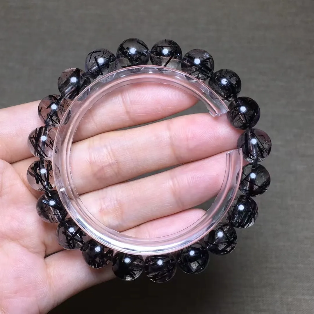 10mm Natural Black Hair Rutilated Quartz Bracelet Jewelry For Women Men Wealth Gift Crystal Clear Beads Stone Strands AAAAA
10mm Natural Black Hair Rutilated Quartz Bracelet Jewelry For Women Men Wealth Gift Crystal Clear Beads Stone Strands AAAAA