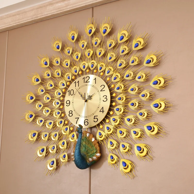 Fashionable Nordic Watch Living Room Modern and Simple Home Decoration Clock Wall Creative Restaurant Clock Peacock Clock
Fashionable Nordic Watch Living Room Modern and Simple Home Decoration Clock Wall Creative Restaurant Clock Peacock Clock