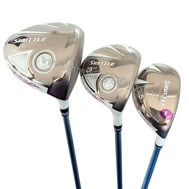 New Women Golf Clubs Maruman SHUTTLE Golf Wood Set Driver 3 5 Wood Clubs Set Flex L Graphite Shaft
New Women Golf Clubs Maruman SHUTTLE Golf Wood Set Driver 3 5 Wood Clubs Set Flex L Graphite Shaft