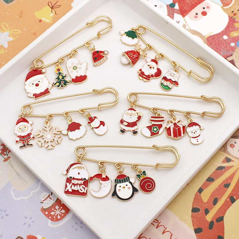 1/3pcs Christmas Gift for Women Men Brooches Enamel Pins Santa Claus Bell Elk Snowflake Xmas Tree Brooch Kids New Year Pin
1/3pcs Christmas Gift for Women Men Brooches Enamel Pins Santa Claus Bell Elk Snowflake Xmas Tree Brooch Kids New Year Pin