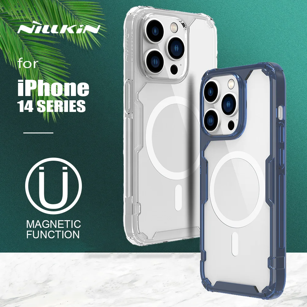 for iPhone 14 Pro Max Case Nillkin TPU Magnetic Phone Case for Mag-Safe Clear Silicone Cover Case for iPhone 14 Pro 14 Plus Case
for iPhone 14 Pro Max Case Nillkin TPU Magnetic Phone Case for Mag-Safe Clear Silicone Cover Case for iPhone 14 Pro 14 Plus Case
