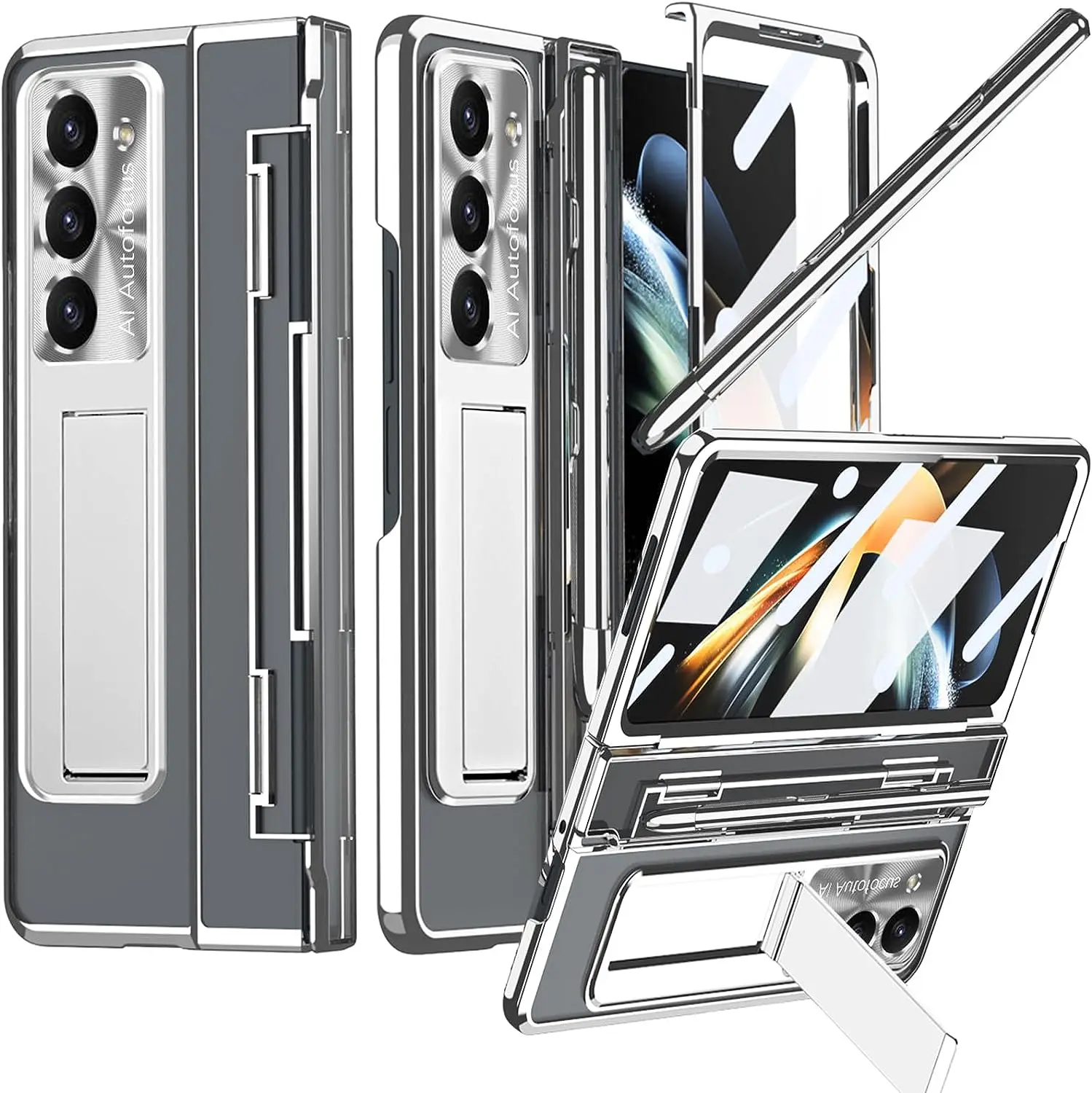 Совместимый чехол S Pen для Samsung Galaxy Z Fold 5. Чехол с защитой шарниров и держателем S Pen, 4 в 1. Защитный чехол для экрана с подставкой и защитой экрана. Чехол для телефона Samsung Galaxy Z Fold 5 5G. Прозрачны
Совместимый чехол S Pen для Samsung Galaxy Z Fold 5. Чехол с защитой шарниров и держателем S Pen, 4 в 1. Защитный чехол для экрана с подставкой и защитой экрана. Чехол для телефона Samsung Galaxy Z Fold 5 5G. Прозрачны