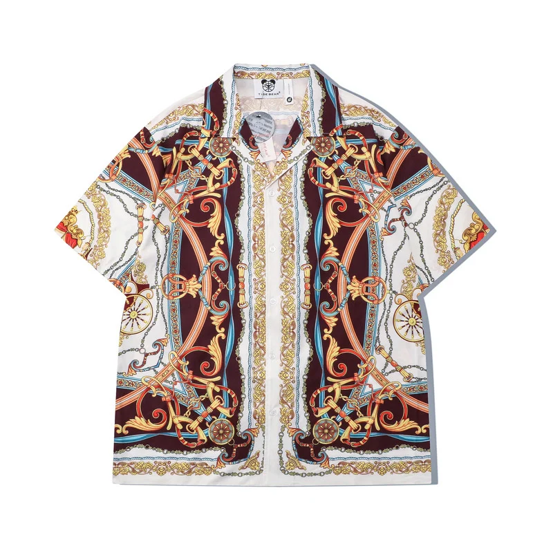2023 Streetwear Mens Baroque Shirt Short Sleeve Full Print Holiday Casual Oversized Blouse Men Clothing Hawaiian Shirt
2023 Streetwear Mens Baroque Shirt Short Sleeve Full Print Holiday Casual Oversized Blouse Men Clothing Hawaiian Shirt