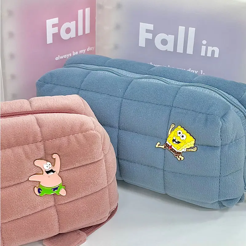 Japanese Cartoon Spongebob Squarepants Student Pencil Bag Kawaii Patrick Star Stationery Storage Bag Cotton Flat Makeup Bag
Japanese Cartoon Spongebob Squarepants Student Pencil Bag Kawaii Patrick Star Stationery Storage Bag Cotton Flat Makeup Bag