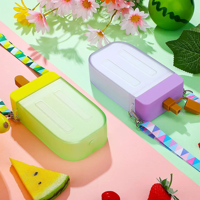 Cute Watermelon Ice Water Bottles Plastic Cream Water Bottle with Straw Bottle Anti-fall Portable Popsicle Cup Kids Water Cups 
Cute Watermelon Ice Water Bottles Plastic Cream Water Bottle with Straw Bottle Anti-fall Portable Popsicle Cup Kids Water Cups