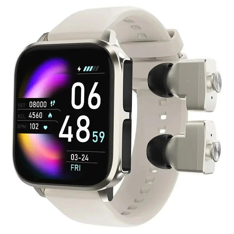 

Новые умные часы T22 2 в 1 Беспроводные наушники 1,83 дюйма монитор здоровья гарнитура Tws наушники-вкладыши умные часы для мужчин подарок