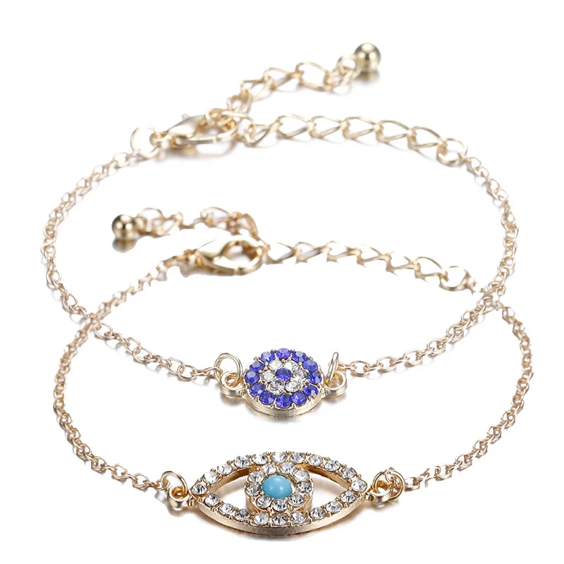 Jewelry and accessories Popular Bracelet Alloy Fatima Evil Eye Türkiye blue eye bracelet 2-piece set Ladies Woman
Jewelry and accessories Popular Bracelet Alloy Fatima Evil Eye Türkiye blue eye bracelet 2-piece set Ladies Woman