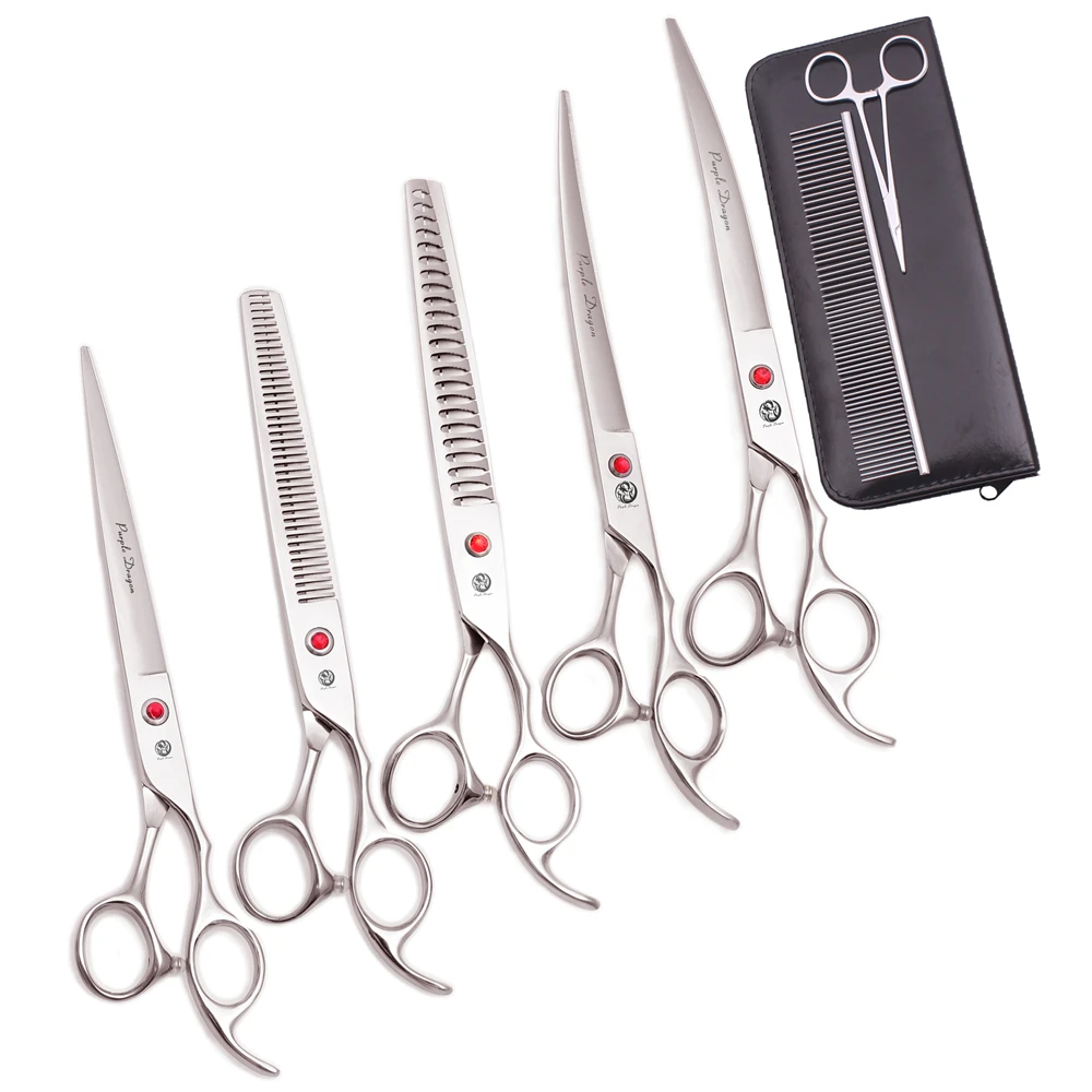 8 Inch Professional Pet Grooming Scissors Set Straight Thinning Curved Shears Comb Dog Cat Hair Salon Hemostatic Forceps Z3015-A
8 Inch Professional Pet Grooming Scissors Set Straight Thinning Curved Shears Comb Dog Cat Hair Salon Hemostatic Forceps Z3015-A