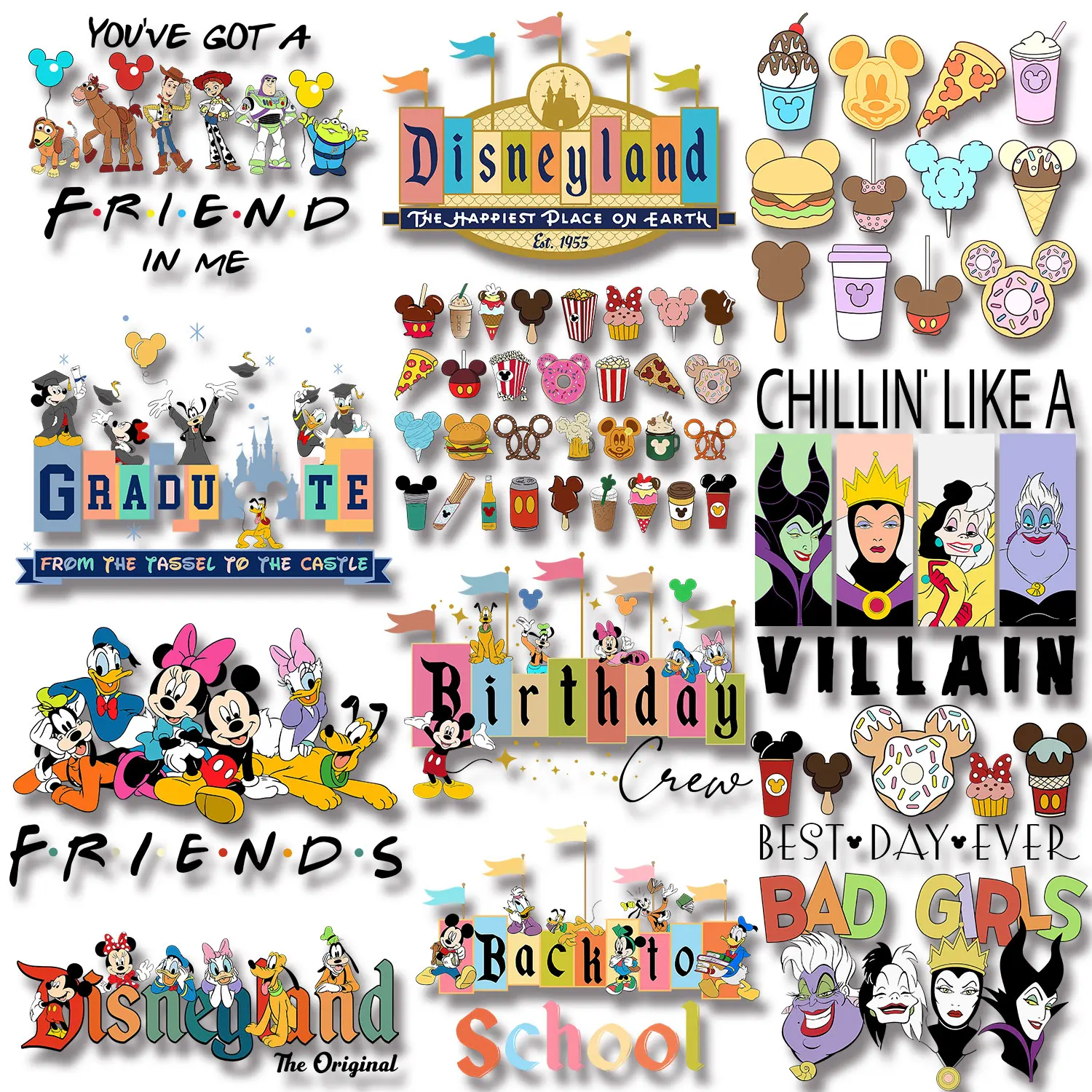 Mickey Mouse Clubhouse Toy Story Disney Witch Festivals Birthday Bubdies sale Iron-on Transfers for Clothing DIY Appliques 
Mickey Mouse Clubhouse Toy Story Disney Witch Festivals Birthday Bubdies sale Iron-on Transfers for Clothing DIY Appliques