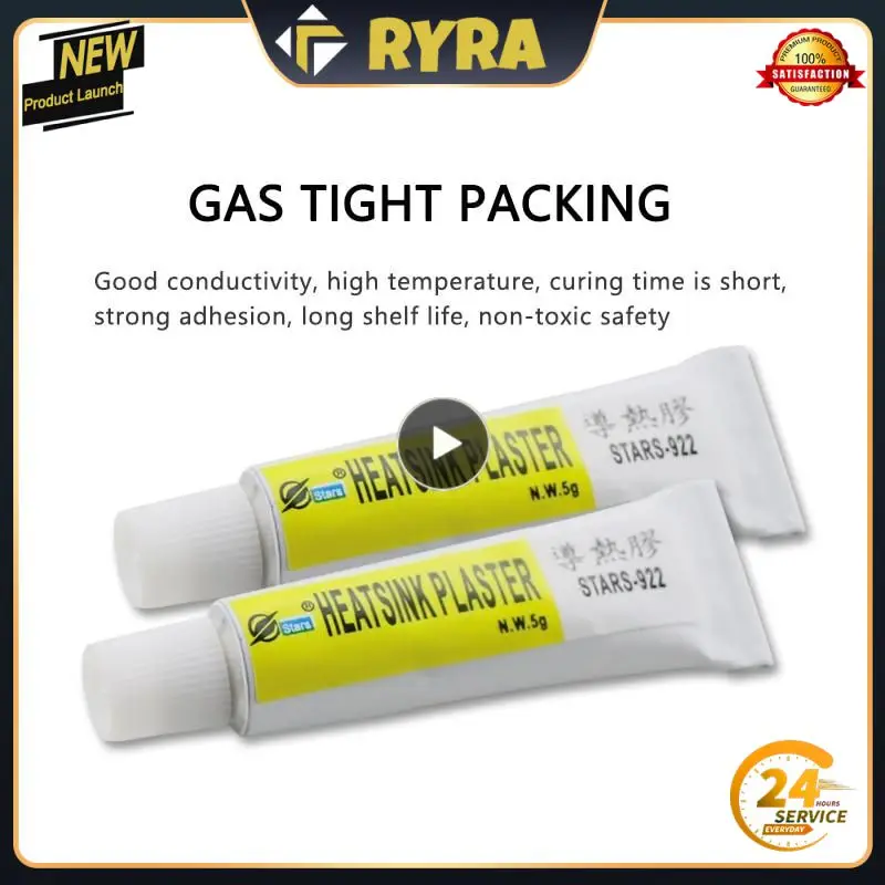 5g Heatsink Plaster Thermal Grease Compound Glue Conductive Thermal Pads Adhesive Viscous Adhesive Glue Radiator Cooling Plaster
5g Heatsink Plaster Thermal Grease Compound Glue Conductive Thermal Pads Adhesive Viscous Adhesive Glue Radiator Cooling Plaster