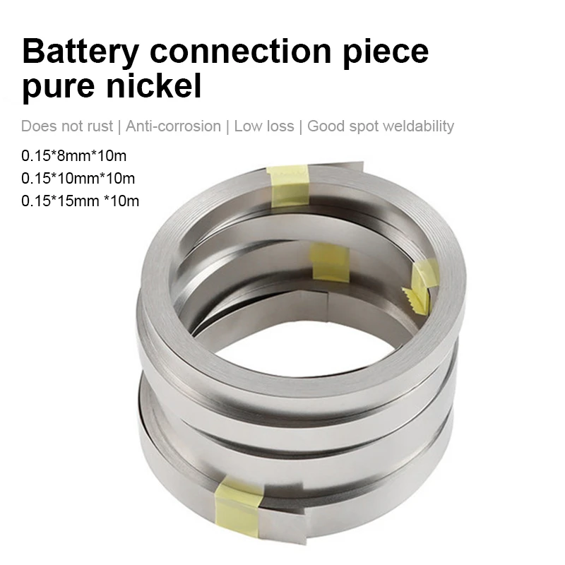 5 Meter Pure Nickel Strip 99.96% For Li 18650 Battery Spot Welding Machine Welder Equipment Nickel Belt For Battery Packs
5 Meter Pure Nickel Strip 99.96% For Li 18650 Battery Spot Welding Machine Welder Equipment Nickel Belt For Battery Packs