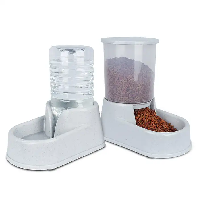 Automatic Cat feeders and 2.5L Waterer, Auto Gravity Water and Food Dispenser for Small Medium Cat Dog, Pet Feeder Set
Automatic Cat feeders and 2.5L Waterer, Auto Gravity Water and Food Dispenser for Small Medium Cat Dog, Pet Feeder Set