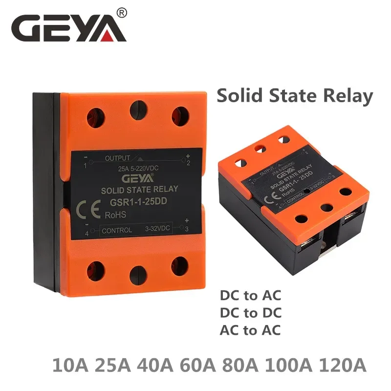 GEYA GSR1-1 Твердотельное реле управления постоянным током
GEYA GSR1-1 Твердотельное реле управления постоянным током