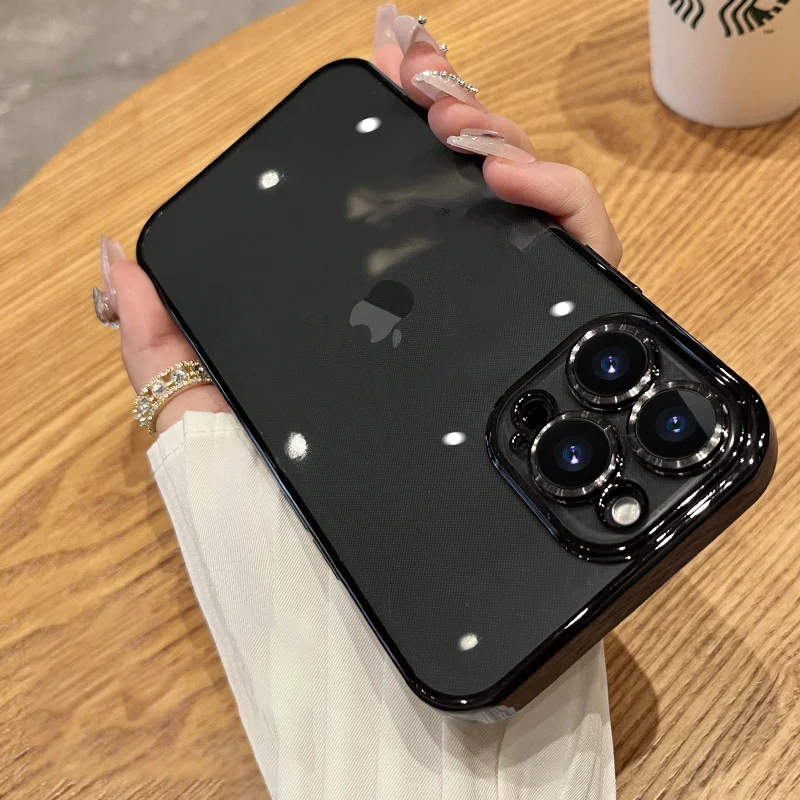 Роскошный прозрачный чехол с покрытием для телефона iPhone 14 13 12 11 Pro Max Mini XR X XS Защита камеры силиконовый мягкий прозрачный чехол
Роскошный прозрачный чехол с покрытием для телефона iPhone 14 13 12 11 Pro Max Mini XR X XS Защита камеры силиконовый мягкий прозрачный чехол