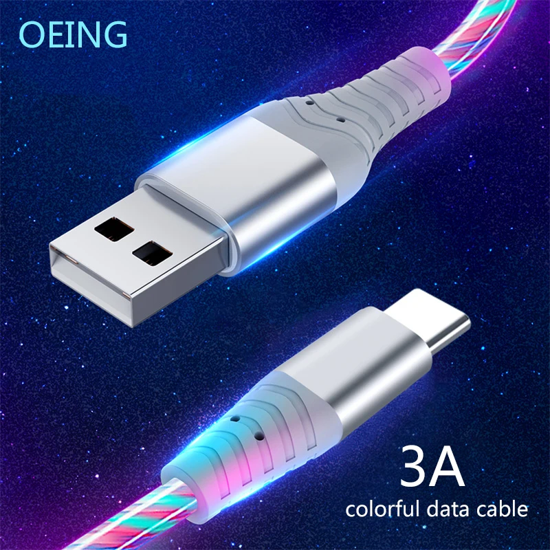 OEING LED Cable 3A Fast Charging Cable Micro USB Type C High Speed Data Transfer Cable Flowing Streamer Light LED USB C Cord 
OEING LED Cable 3A Fast Charging Cable Micro USB Type C High Speed Data Transfer Cable Flowing Streamer Light LED USB C Cord
