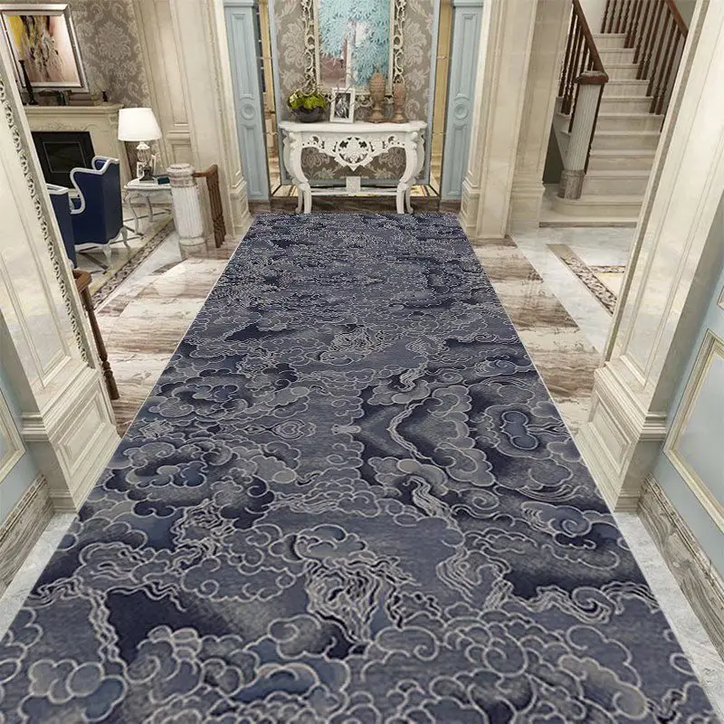 

5M European Luxury Corridor Track Carpets Passageway Aisle Long Runners Hallway Rug Washable Hall Runner Customizable Floor Mat