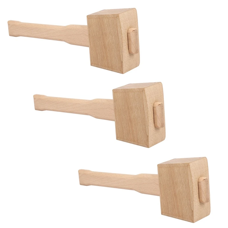 3Pcs 250Mm Beech Solid Carpenter Wood Wooden Mallet Hammer Handle Woodworking Tool
3Pcs 250Mm Beech Solid Carpenter Wood Wooden Mallet Hammer Handle Woodworking Tool