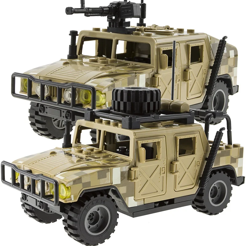 

12 шт. спецназ Солдат спецназа джипс бронированный автомобиль военная модель оружие строительный блок Кукла экшн-фигурка игрушка для детей