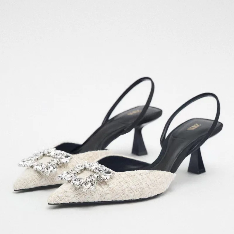 Brand Women's Luxury Newest High Heels Shiny Rhinestone Decoration Slip-On Elegant Style Office Lady Thin Heels Shoes Hot
Brand Women's Luxury Newest High Heels Shiny Rhinestone Decoration Slip-On Elegant Style Office Lady Thin Heels Shoes Hot