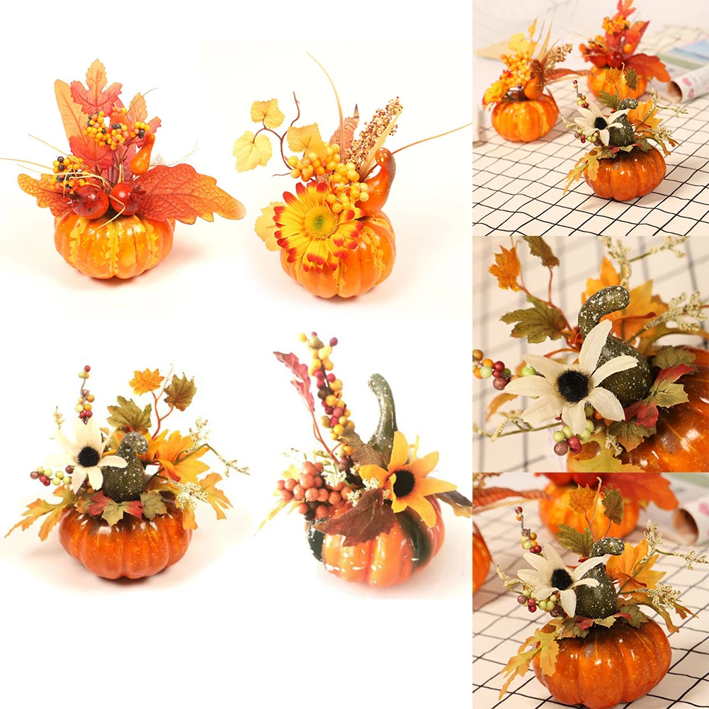 Artificial Pumpkin Flower Artificial Leaves Pumpkin Photography Flower Autumn Decoration Props Home Halloween Decoration
Artificial Pumpkin Flower Artificial Leaves Pumpkin Photography Flower Autumn Decoration Props Home Halloween Decoration
