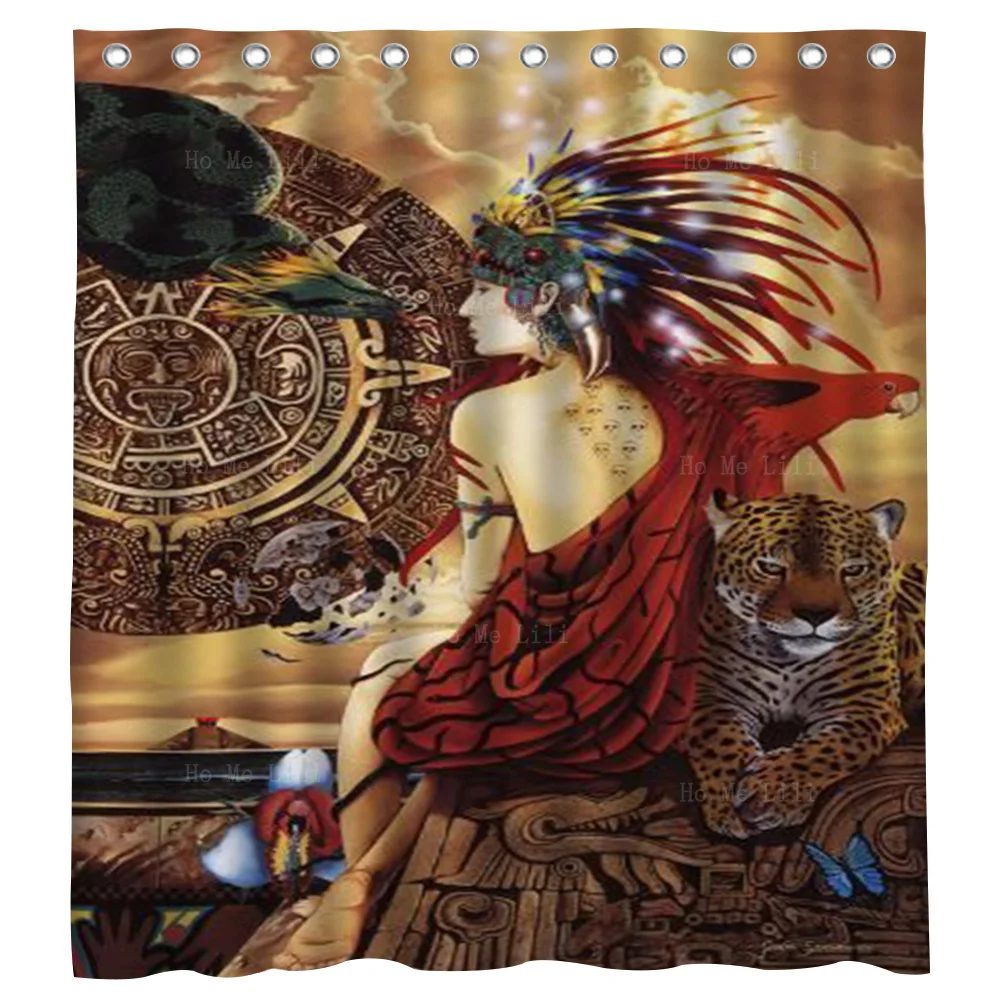 Mexican Female Art Oaxaca Statue Of Aztec God Shower Curtain By Ho Me Lili For Bathroom Decor
Mexican Female Art Oaxaca Statue Of Aztec God Shower Curtain By Ho Me Lili For Bathroom Decor
