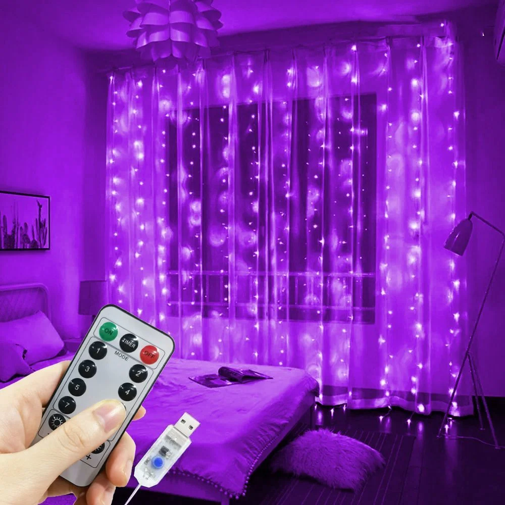 6M LED Curtain Garland Fairy String Lights Christmas Decoration USB 8 Modes Remote Control Holiday Lighting Party Wedding Decor
6M LED Curtain Garland Fairy String Lights Christmas Decoration USB 8 Modes Remote Control Holiday Lighting Party Wedding Decor